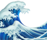 Ocean wave emoji