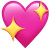 Heart with stars emoji